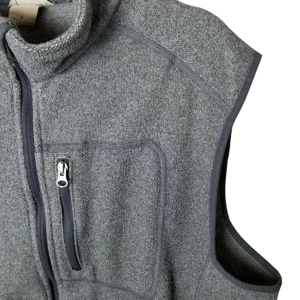 Duluth Trading Co Mens Full Zip Fleece Vest L Gorpcore Workwear Mninimalist
